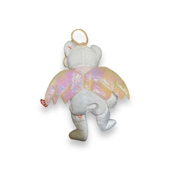 Ty Beanie Baby Halo the Angel Bear Retired 1998 PE Pellet - Picture 2 of 6